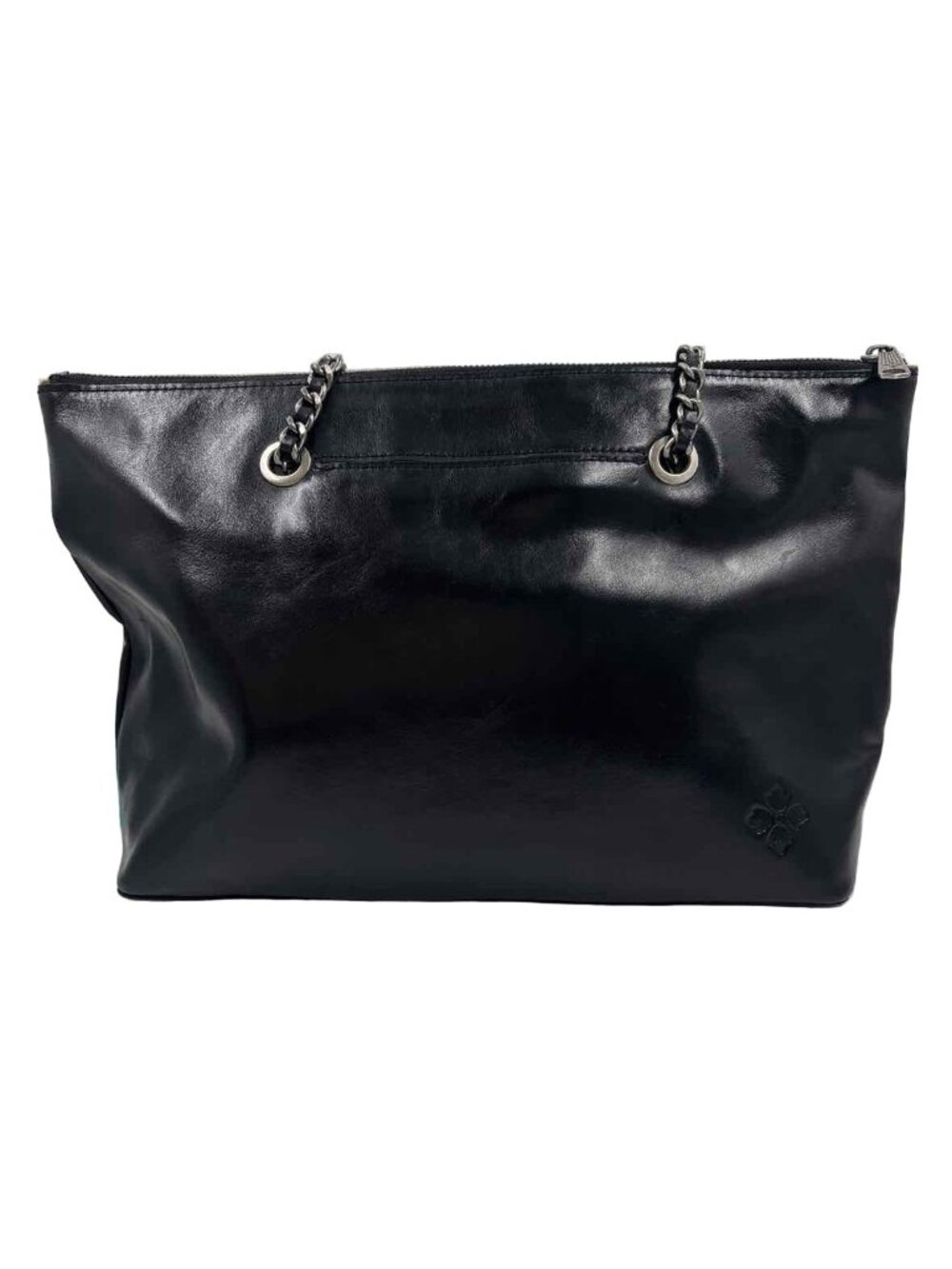 PATRICIA NASH Black Leather BELLE Tote w/Convertible Shoulder/Crossbody Strap